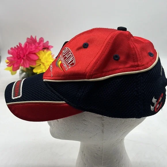 Jeff Gordon Dupont Red Nascar Racing Hat HT3323B - Picture 2 of 6